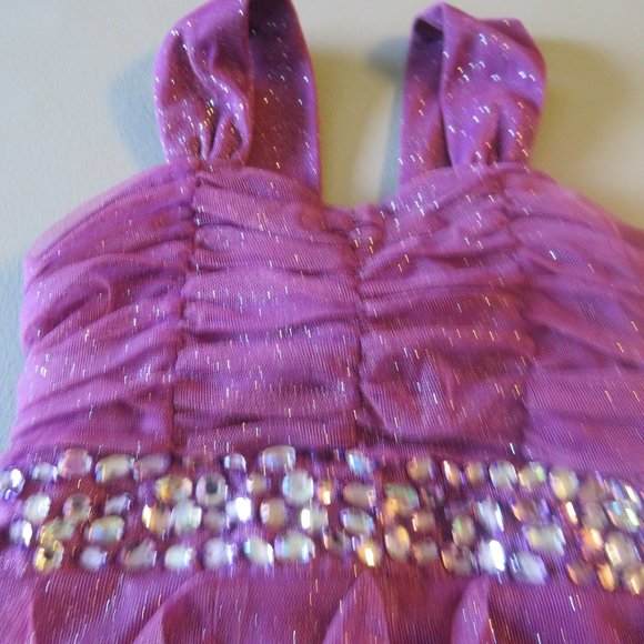 Purple Rare Editions Dress Size 7 New - Picture 3 of 8